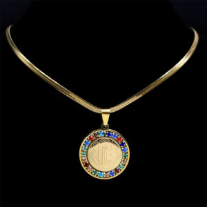 Stainless Steel Saint Benedict Medal Pendant