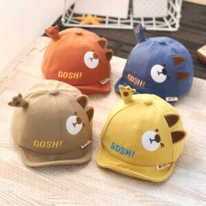 Spring Baby Hat Lovely Cartoon Kids Girl Boy Basket Cap Summer Infant Sunhat