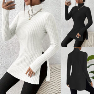 Women's Fashionable Striped Mid-length Top